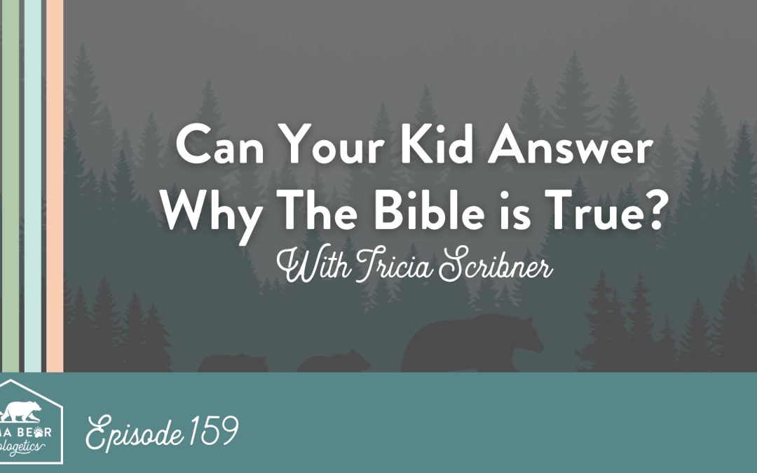 Episode 159: Can your kid answer why the Bible is true without saying, “Because Mom said so?”